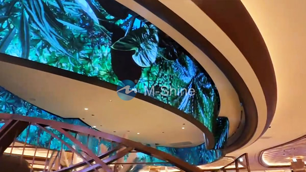 P2mm，椭圆形LED显示屏，韩国，2024